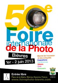 50e Foire Internationale de la Photo. Du 1er au 2 juin 2013 à Bièvres. Essonne.  14:00